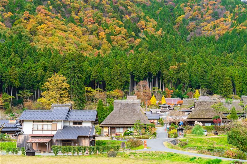 京都美山町茅茸合掌屋。(圖/雄獅旅遊提供)