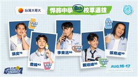 ▲富邦悍將「悍將中學」主題日5位校草。（圖／富邦悍將提供）