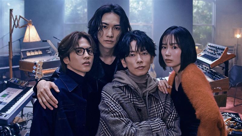 《玻璃之心》由佐藤健、宮崎優、町田啓太、志尊淳主演。（圖／Netflix提供）