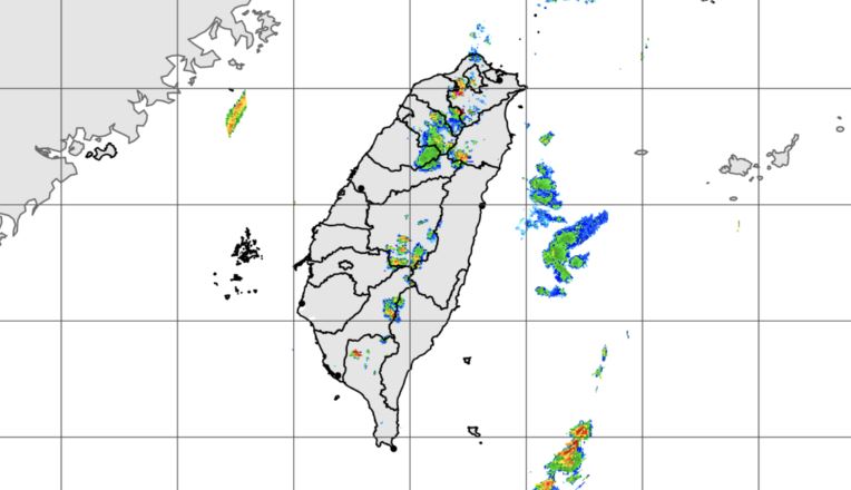 新北市大雷雨持續轟炸1小時。（圖／氣象署）
