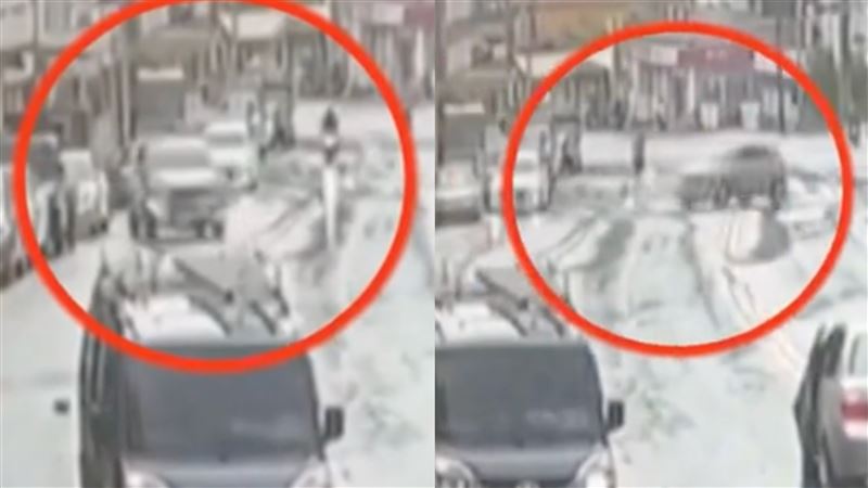 休旅車「倒退嚕」衝民宅撞噴老婦！畫面曝