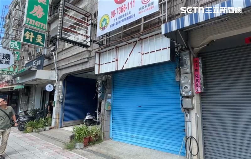 屏東分店遭黑衣男子潑屎後,無預警歇業。(圖/記者朱俊傑攝影)