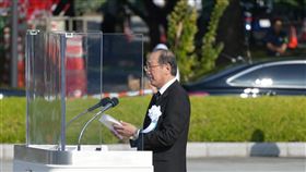 原爆80週年紀念儀式　廣島市長發表和平宣言2025年8月6日是「原爆日」80週年紀念日。廣島市長松井一實6日在廣島市和平紀念儀式上發表和平宣言。中央社記者楊明珠廣島攝　114年8月6日