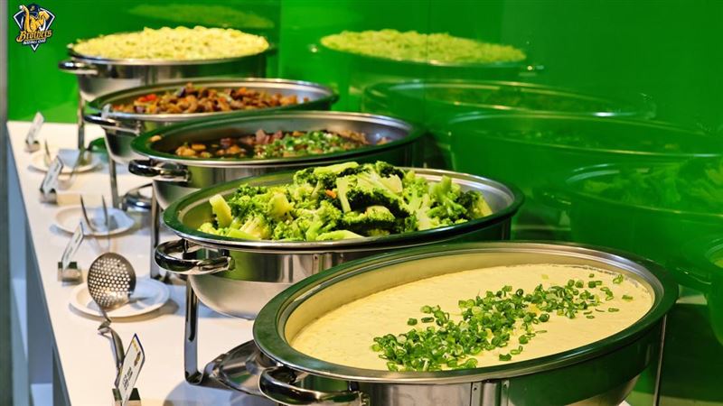 中信兄弟在大巨蛋客場球員伙食。(圖/中信兄弟提供)