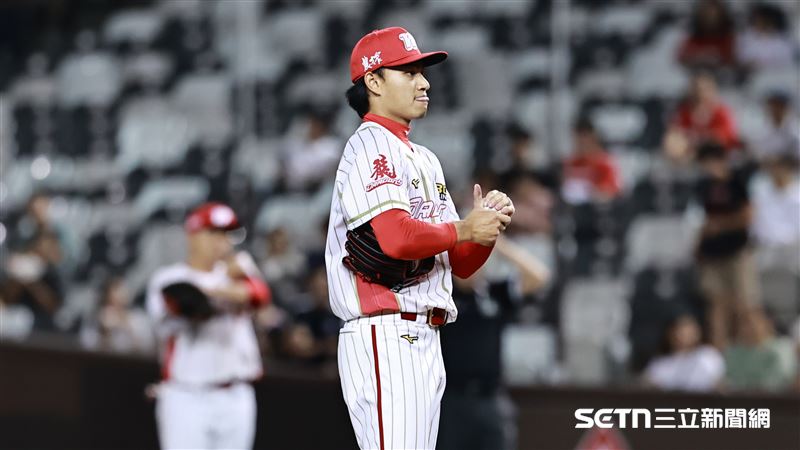 味全龍先發投手徐若熙。（圖／記者劉彥池攝影）
