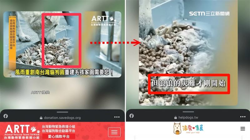 狗園淹水影片未授權　飼料業者仍盜用募款