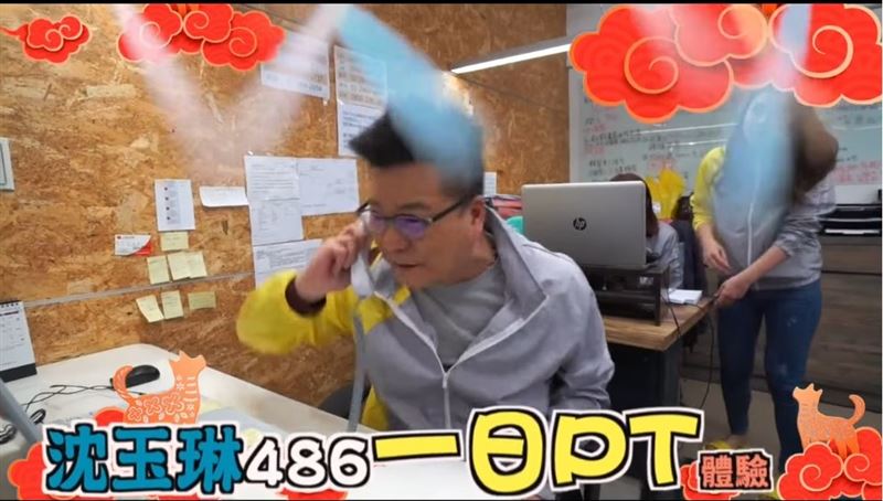 曾合作拍影片,486先生曝沈玉琳超敬業精神:會紅是真的有本事。(圖/翻攝自486先生臉書)