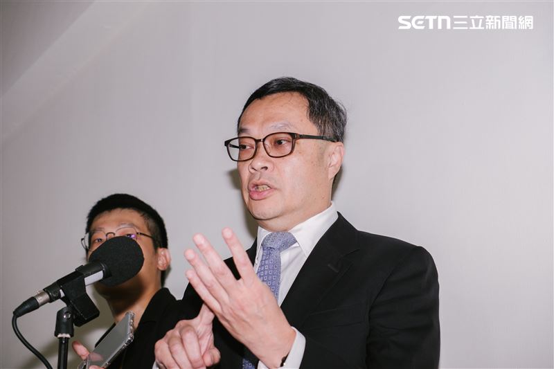 陳明祺表示,召開秘密會議要外交部和經貿辦到立院說明「幾乎沒有先例」,但因為國人關心因此來和立委們說明。(圖/記者楊士誼攝影)