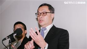 ▲外交部政務次長陳明祺談關稅（圖／記者楊士誼攝影）