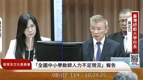 台師大校長吳正已、國民黨立委萬美玲（圖／翻攝自國會頻道）