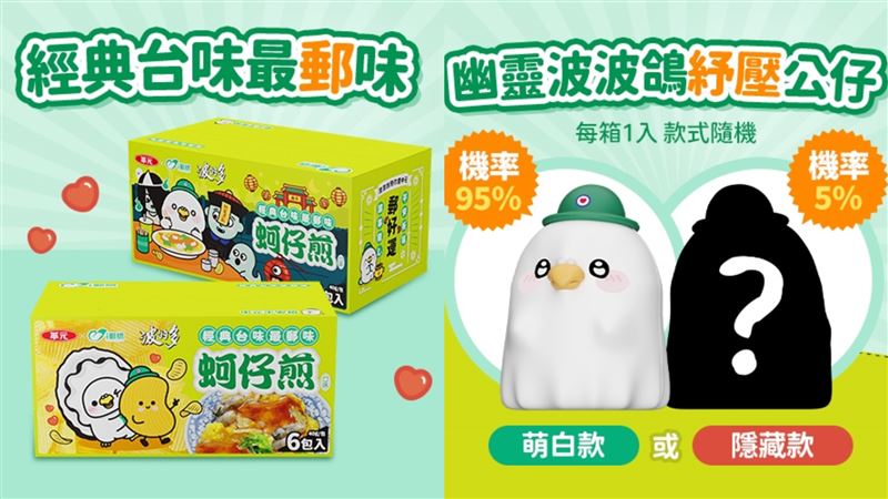 呂重昀告訴《三立新聞網》波波鴿非常受歡迎，加上華元蚵仔煎洋芋片帶來網路話題效應，讓本次銷售速度超出預期。（圖／中華郵政提供）
