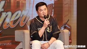 ▲統一獅內野手胡金龍出席引退記者會。（圖／記者劉彥池攝影）