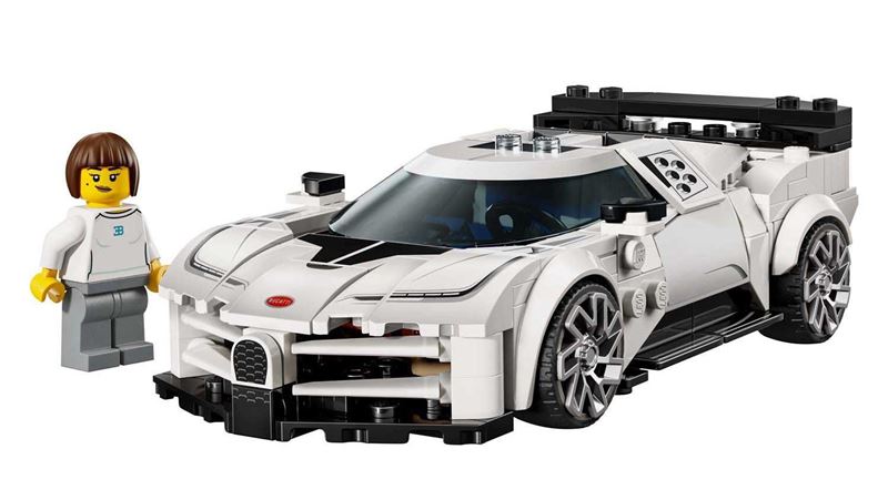 樂高布加迪Centodieci。（翻攝LEGO網站）