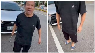 新竹男「板手」K騎士　驚險畫面曝光