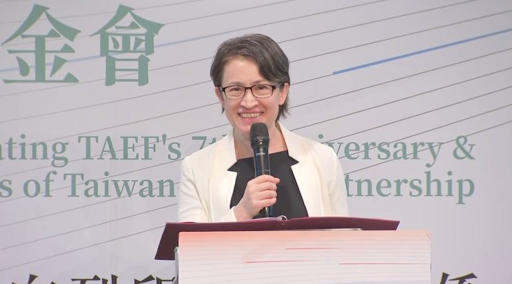 副總統蕭美琴出席「台灣亞洲交流基金會7週年紀念暨『共築亞洲新局：從新南向到印太夥伴關係』論壇開幕式」。（圖／翻攝畫面）
