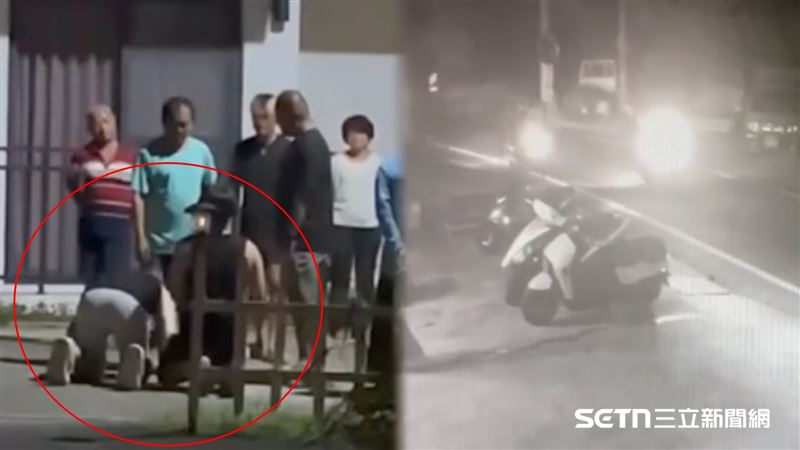大學生跟潛水店老闆發生行車糾紛，被逼下跪、打巴掌。（圖／民眾提供）