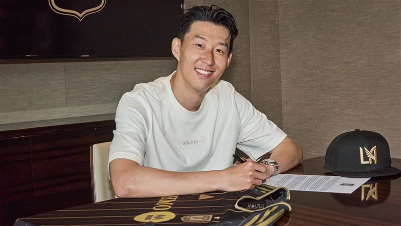 孫興慜正式加盟LAFC。（圖／翻攝自X平台 @LAFC）