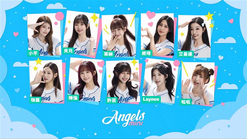 富邦悍啦啦生「Fubon Angels mini」下半季在右外野援。(/富邦悍球提供)