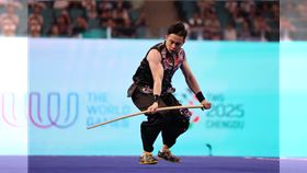 ▲ 劉菖閔南拳南棍奪銅。（圖／中華奧會提供） 