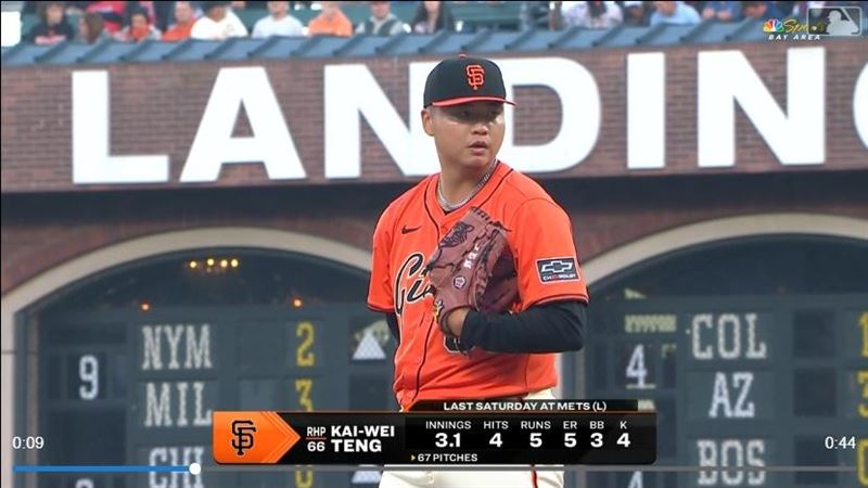 旅美投手鄧愷威中繼5局0失分。(圖/翻攝自MLB官網)