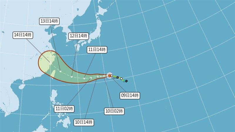 週一會有颱風假？這縣市暴風侵襲機率最高
