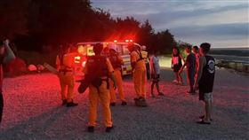 桃園,永安漁港,漂流木公園,外籍移工,溺水。（圖／翻攝畫面）