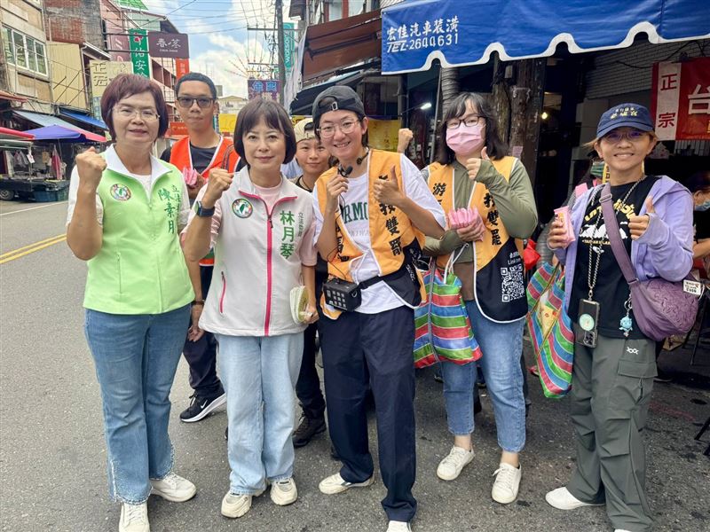 南投縣第二選區罷團「去游除垢」今(10)日早上於竹山召開「女力集結竹山!為民主再努力」記者會。(圖/罷團「去游除垢」提供)