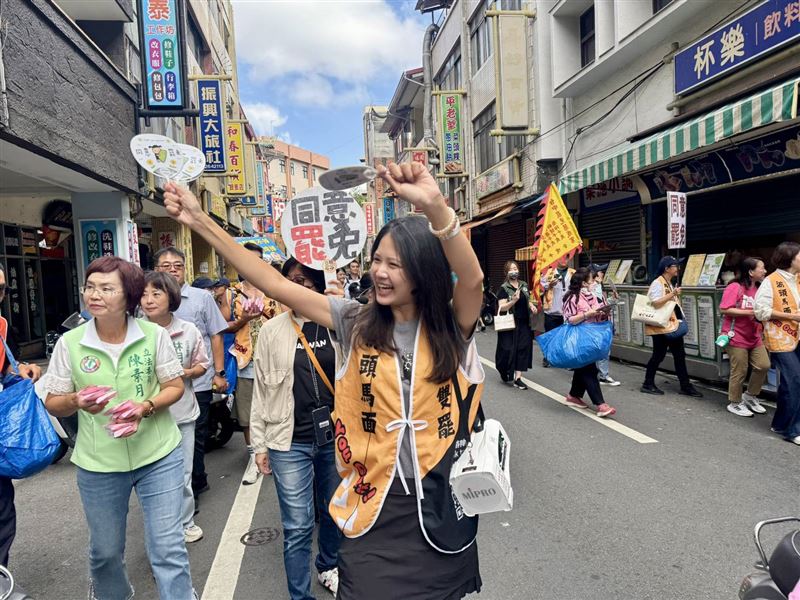 南投縣第二選區罷團「去游除垢」今(10)日早上於竹山召開「女力集結竹山!為民主再努力」記者會。(圖/罷團「去游除垢」提供)