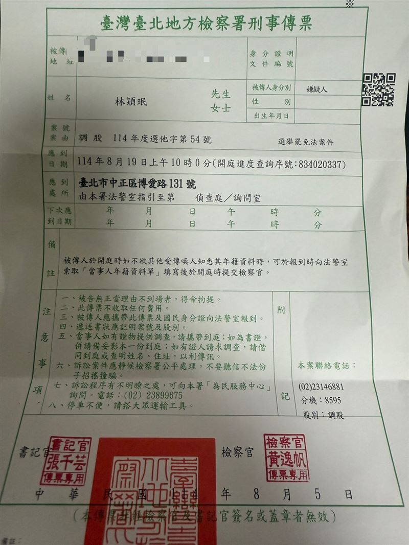 罷免國民黨立委羅廷瑋的「敲羅行動」領銜人與「鷹爸」徐柏岳等志工,近日陸續收到傳票。(圖/敲羅行動提供)