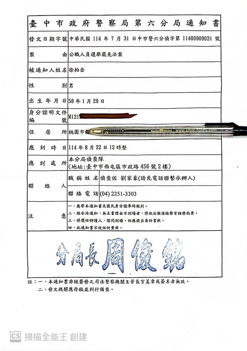 罷免國民黨立委羅廷瑋的「敲羅行動」領銜人與「鷹爸」徐柏岳等志工,近日陸續收到傳票。(圖/敲羅行動提供)