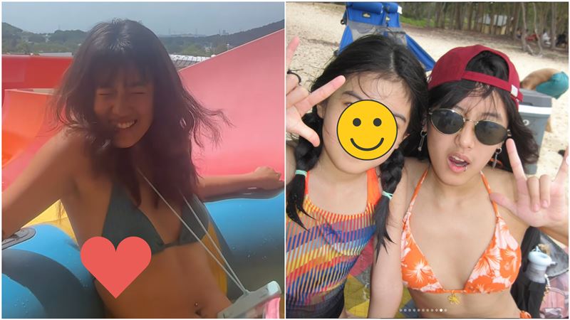 梧桐妹曬比基尼濕身辣照！胸下露性感亮點