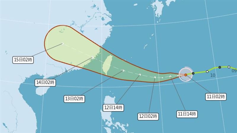 有望颱風假？楊柳暴風圈侵襲率8縣市破80%