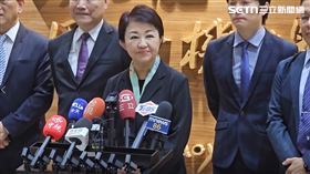 ▲盧秀燕結束澳洲訪問，返回台灣接受媒體聯訪。（圖／翻攝畫面）