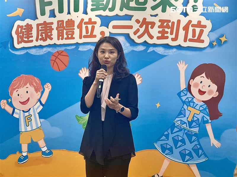 沈靜芬呼籲，家長應以身作則帶領孩子運動及健康飲食。（圖／記者蔣季容攝影）