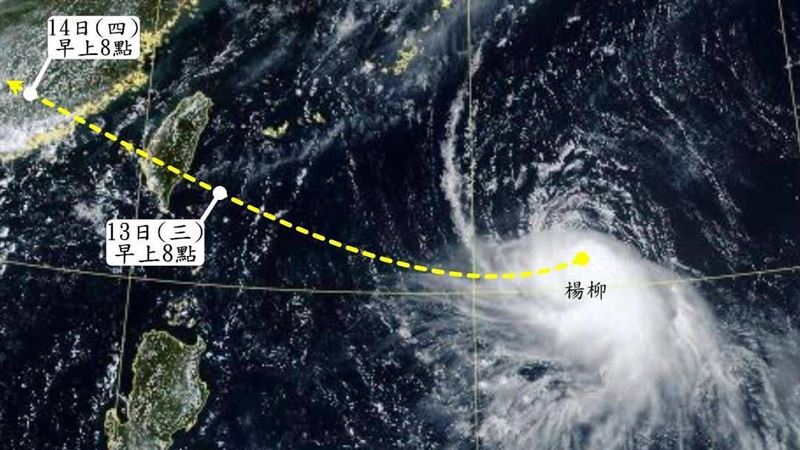 專家:楊柳登陸點附近防極具破壞力強陣風