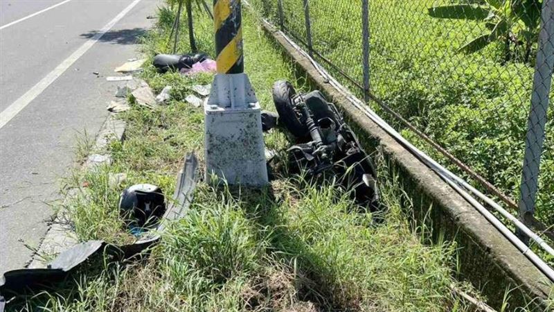 嘉義發生死亡車禍,釀祖孫2人1死1傷。(圖/翻攝畫面)