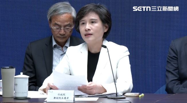 行政院副院長鄭麗君昨表示,沒有黑箱談判而是國際經貿慣例。(圖/翻攝畫面)