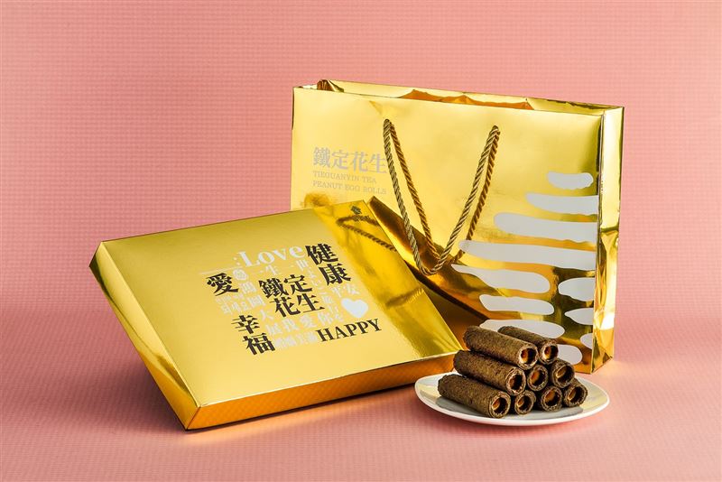 貓茶町「鐵定花生」鐵觀音花生夾心蛋捲 茶香、蛋香、花生香超飽滿。（圖／品牌業者提供）