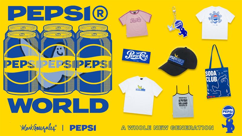 Mark Gonzales X 百事可樂 攜手推出夏日限定聯名系列，打造潮流新浪潮。（圖／品牌業者提供）