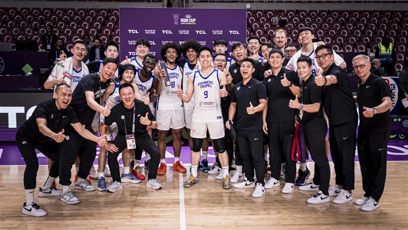 亞洲盃台灣男籃,睽違12年再度晉級8強。(圖/翻攝自FIBA官網)