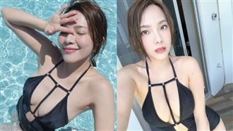 小優脫了！泳裝開大洞　彈渾圓核彈級美胸