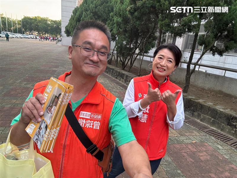 前民進黨南投縣黨部執行長曾琮愷(左)，因蜂窩性組織炎併發重症裝葉克膜搶救無效，不幸病逝。（圖／翻攝畫面）