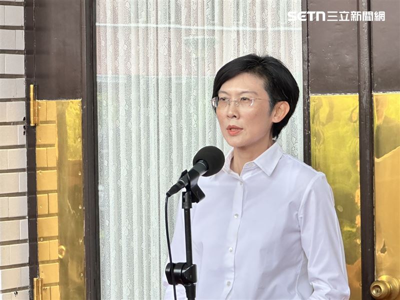 林岱樺出面說明。(圖/記者盧素梅攝影)