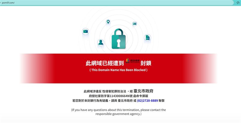 知名成人網站「5F自拍」涉及多起兒少性影像、成人偷拍外流案遭調查，封網。（圖／翻攝畫面）