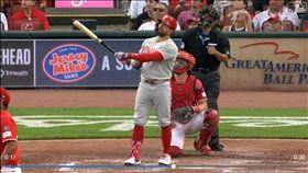 ▲舒瓦伯（Kyle Schwarber）炸裂本季第42轟，超車大谷翔平。（圖／翻攝自MLB官網）