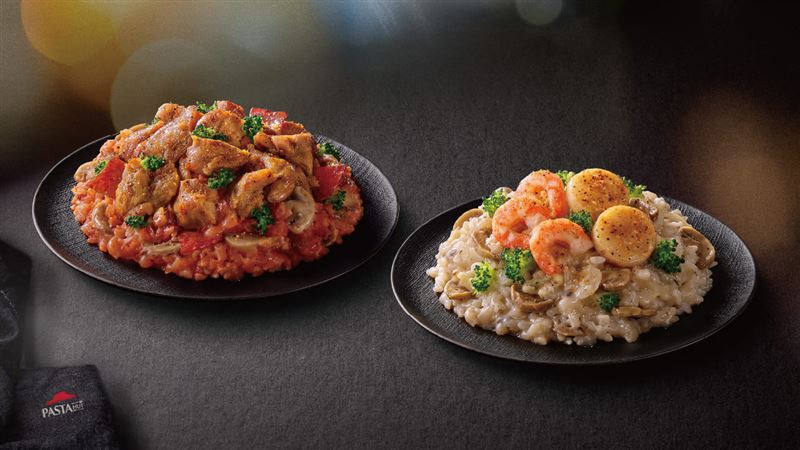 必勝客新品燉飯加1元享副食3選1優惠。(圖/必勝客 提供)