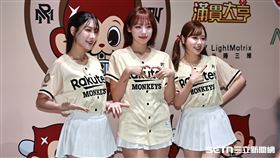 ▲樂天女孩Kira、河智媛、Kaho出席香港行記者會。（圖／記者劉彥池攝影）