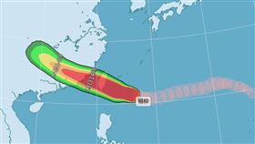 楊柳颱風。（圖／氣象署）