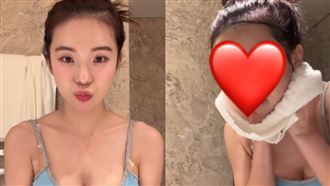 李多慧濃妝全卸　「素顏無P真面目」現形