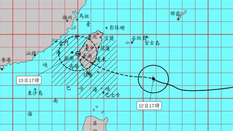 楊柳陸警擴大至10縣市 明午登陸傍晚出海